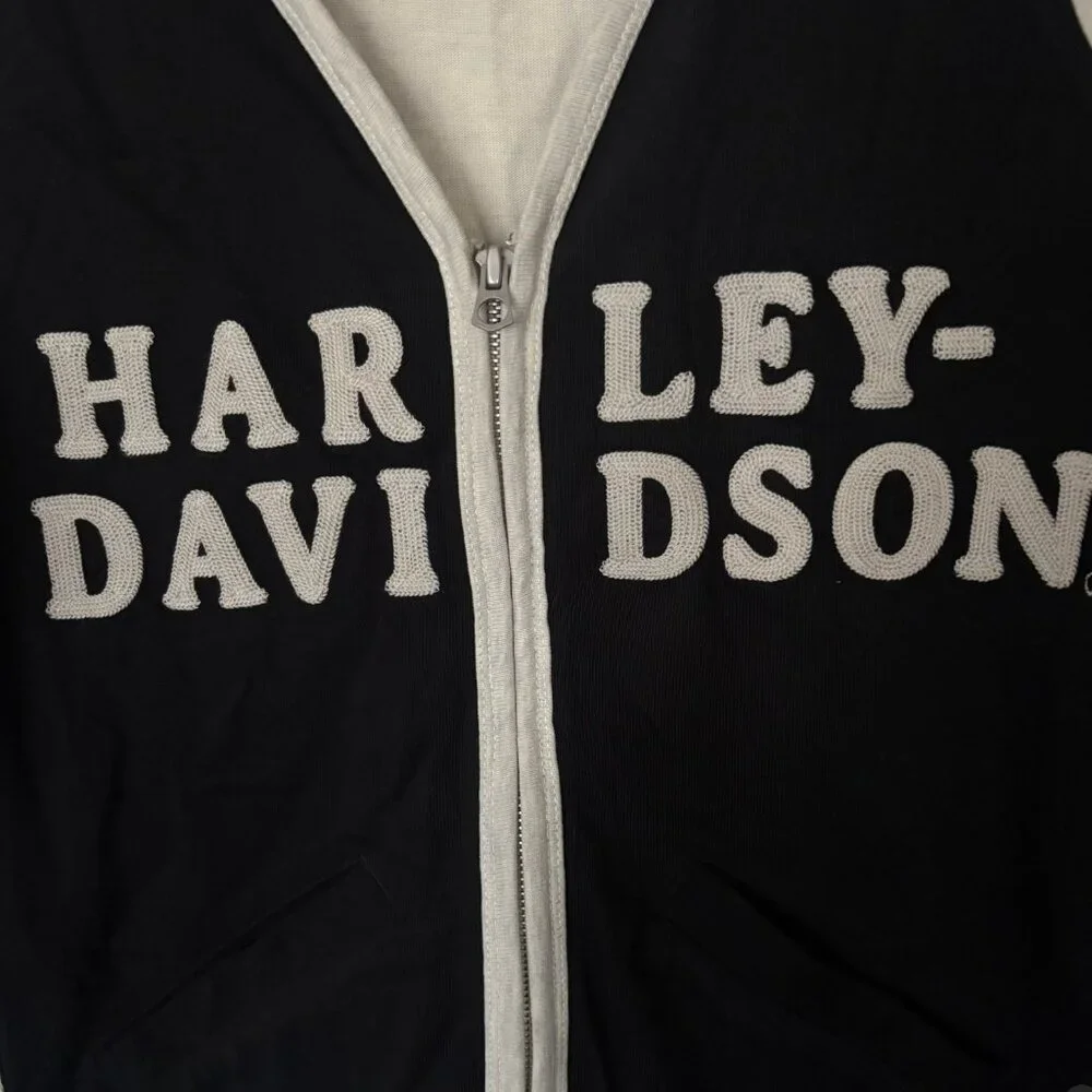 Harley-Davidson - Women's Chain Stitch Colorblocked Cardigan (Size: S) - Picture 6 of 7